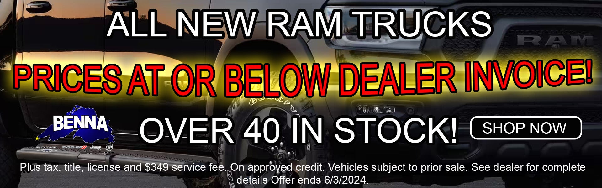 All New Ram Trucks At Or Below Invoice