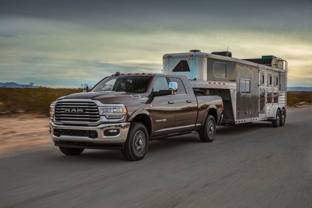2021 Ram 3500 Longhorn Brown Trailering