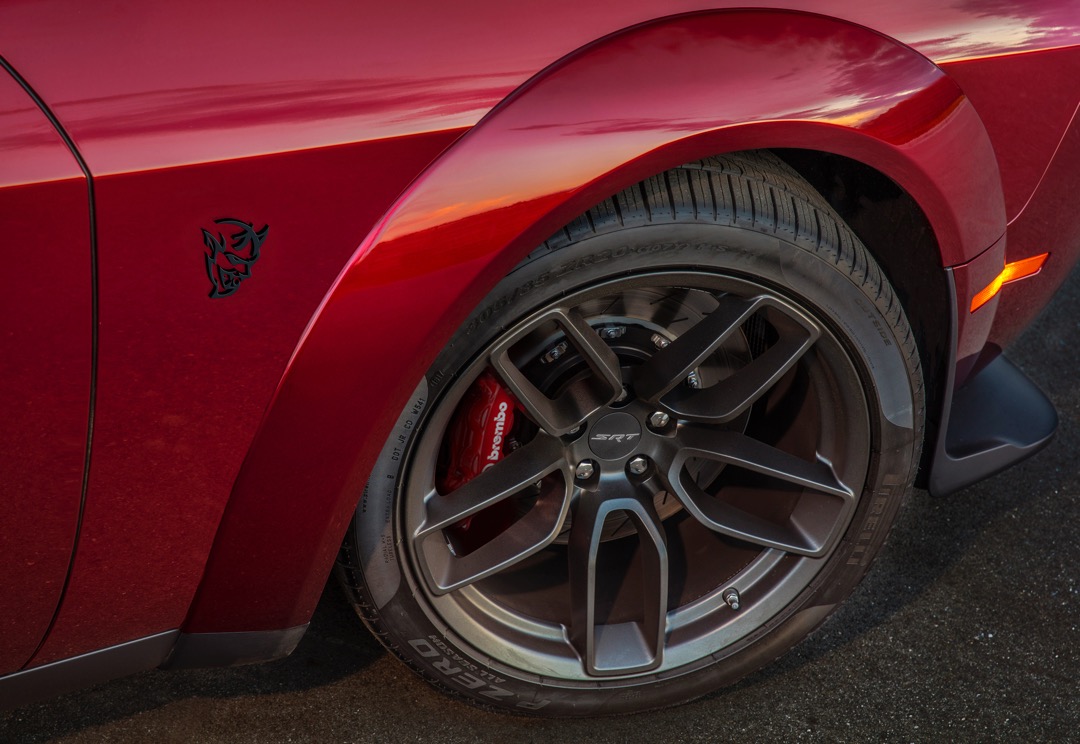 2018 Dodge Challenger Demon Tire red