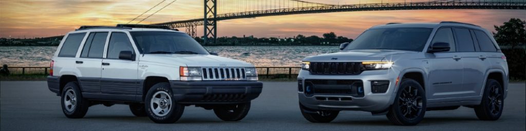 old and new jeep grand cherokee