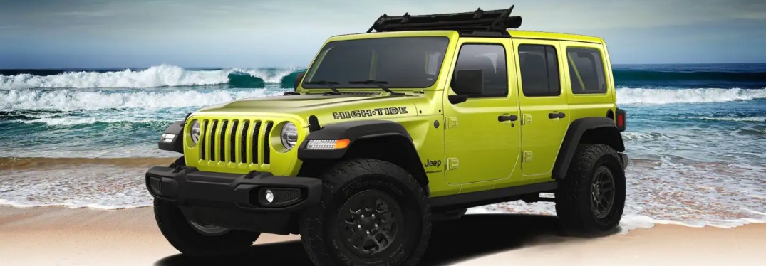 2023 Jeep Wrangler High Tide on Beach