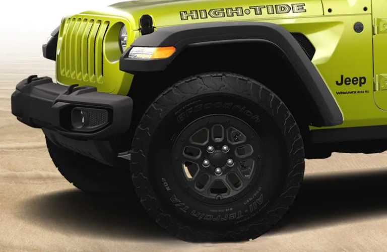 2023 Jeep Wrangler High Tide Front End with 35" Tires