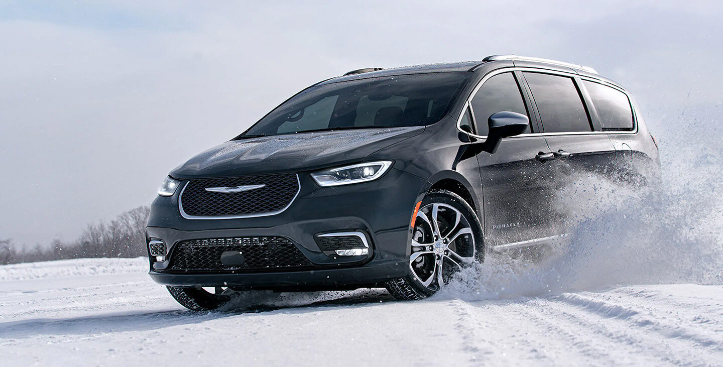 Chrysler Pacifica Driving Through Snow