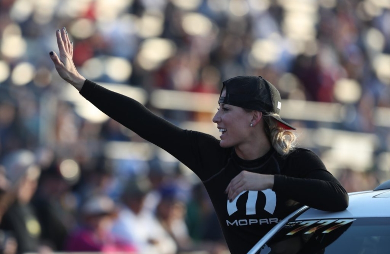 Leah Pruett at NHRA National Race