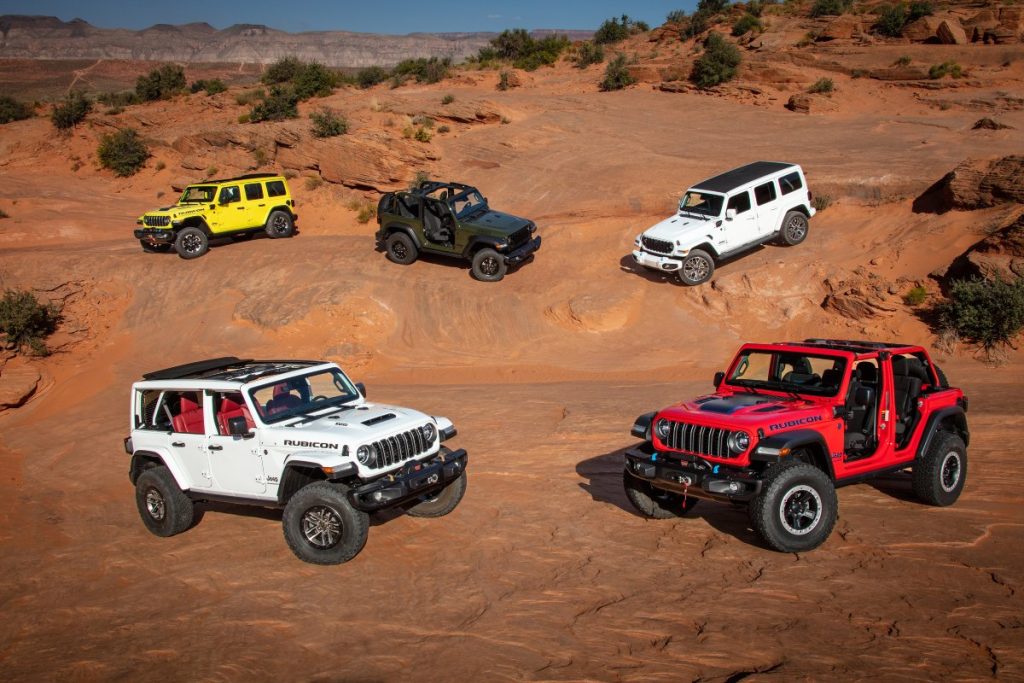 Front View of 2024 Jeep Wrangler Lineup_o