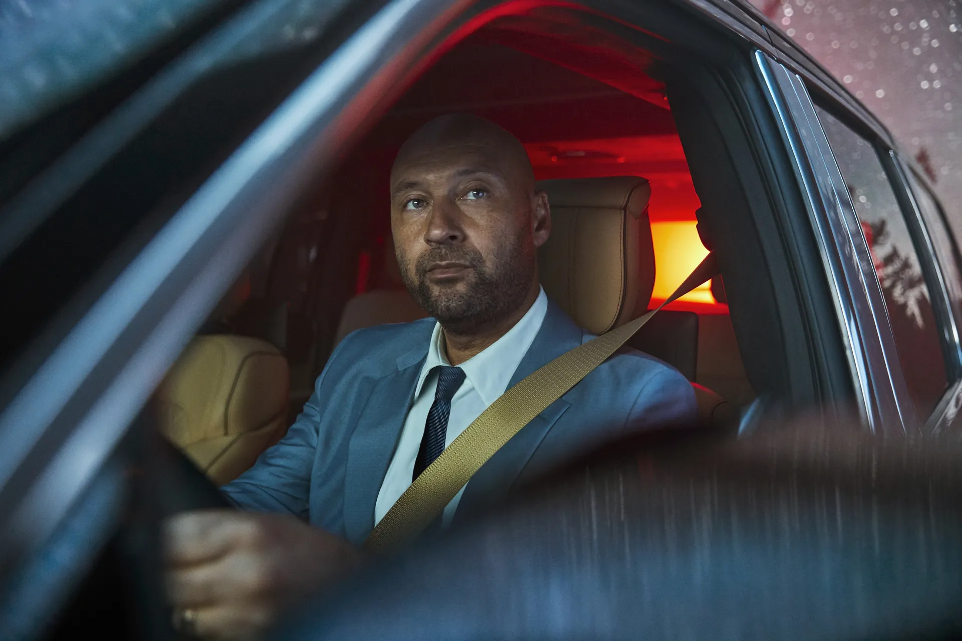 Derek Jeter Drives the Jeep Grand Wagoneer