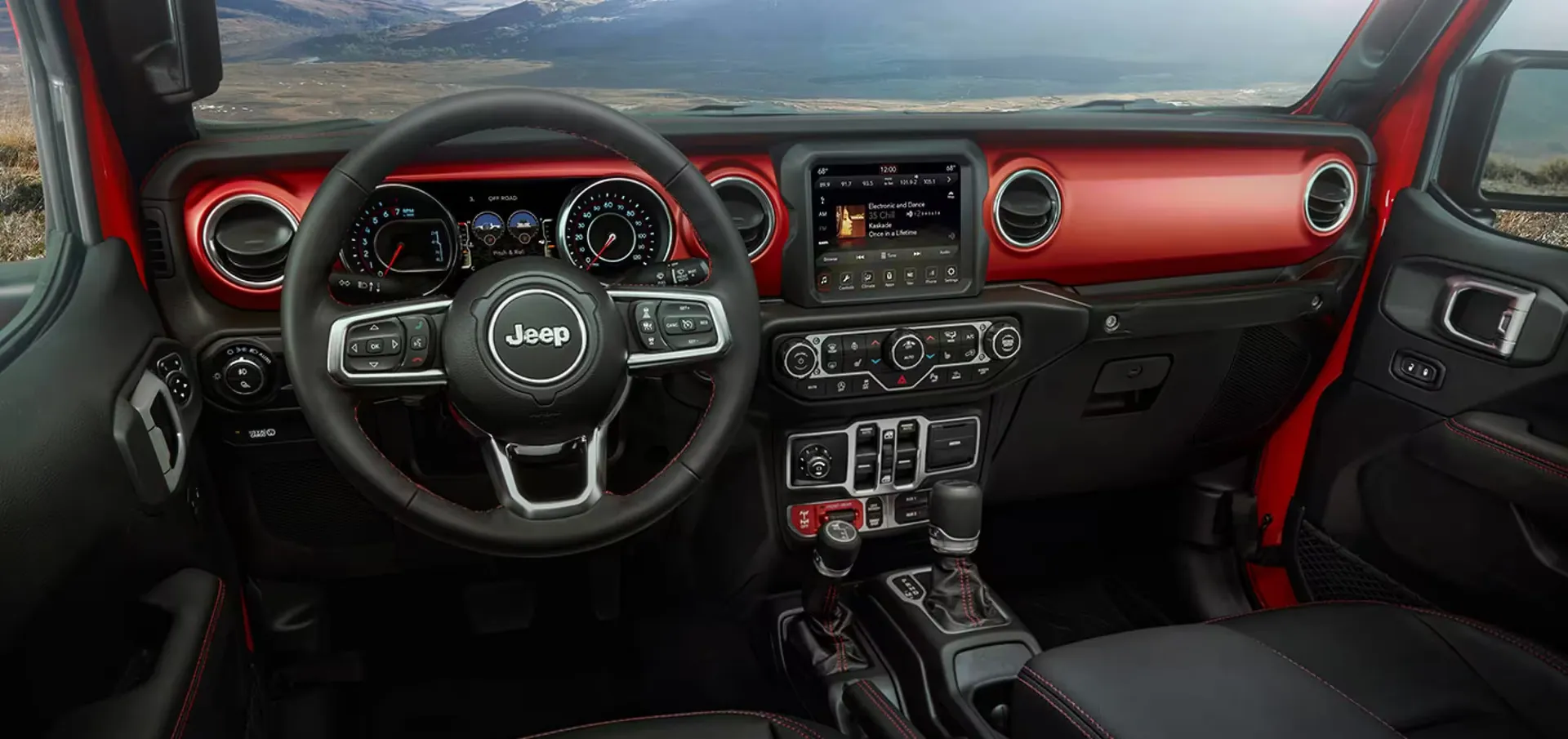 Interior of the new Jeep Gladiator