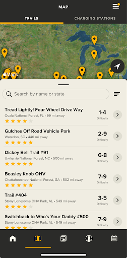 Details of the Jeep Badge of Honor Trail App.