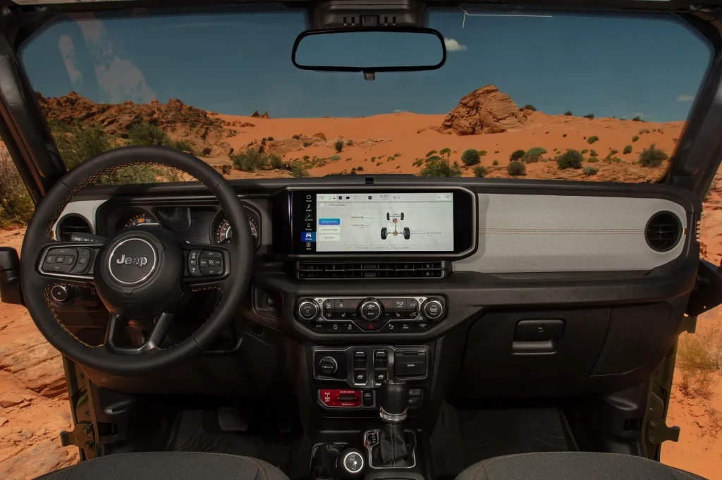 Jeep Wrangler Interior Dash View