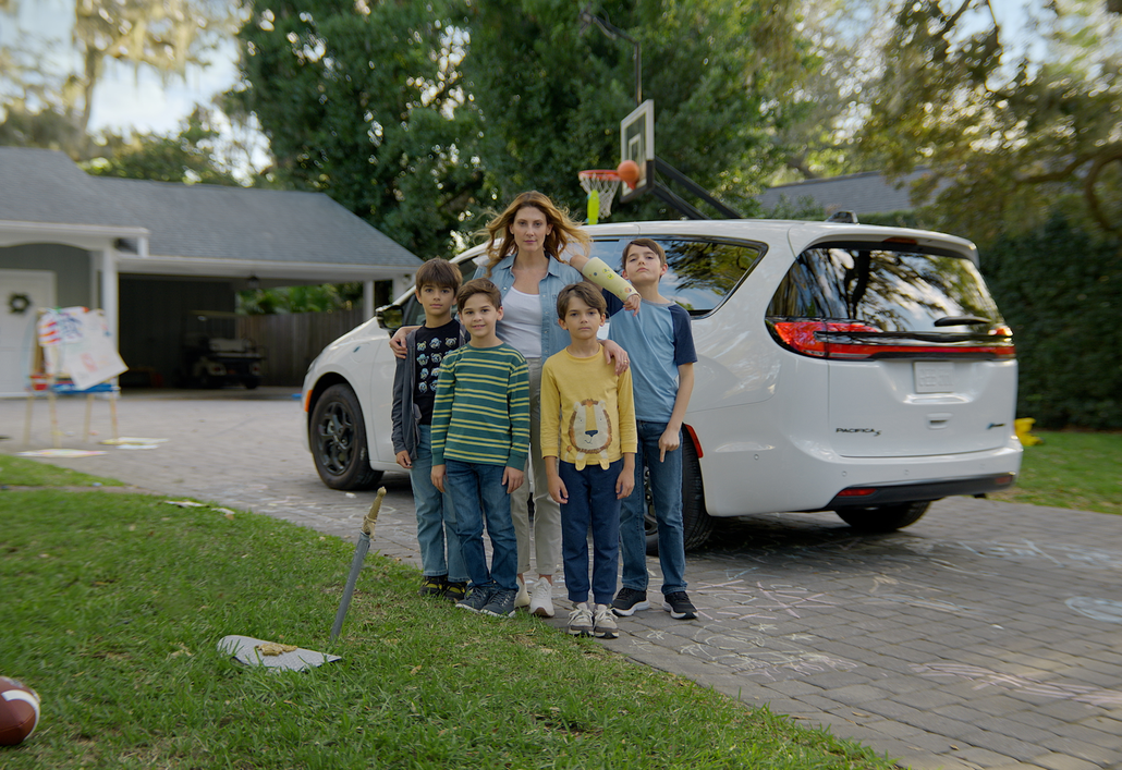 Shot From the "Thanking Our Parents - Boy Mom" Chrysler Pacifica Commercial