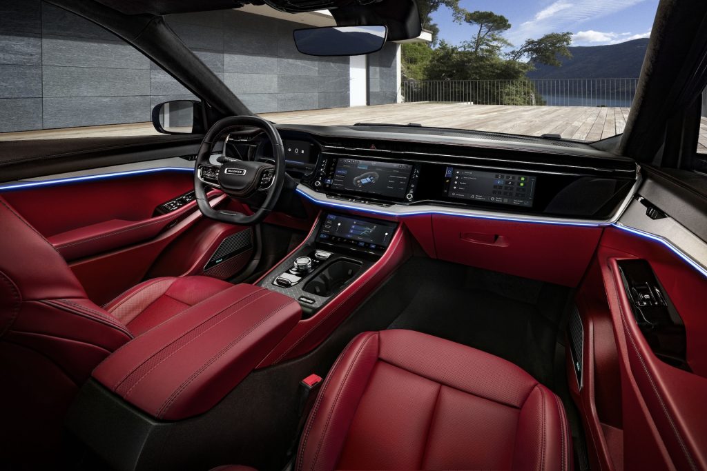 2024 Jeep® Wagoneer S Launch Edition Radar Red Interior