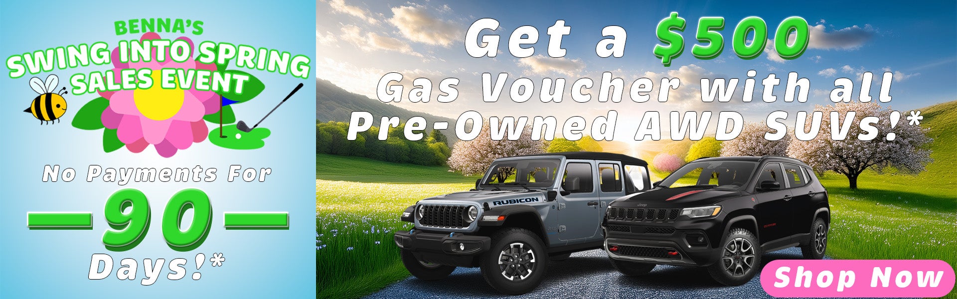 Swing Into Spring Sales Event