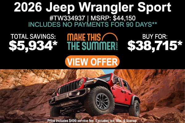 2026 Jeep Wrangler Sport