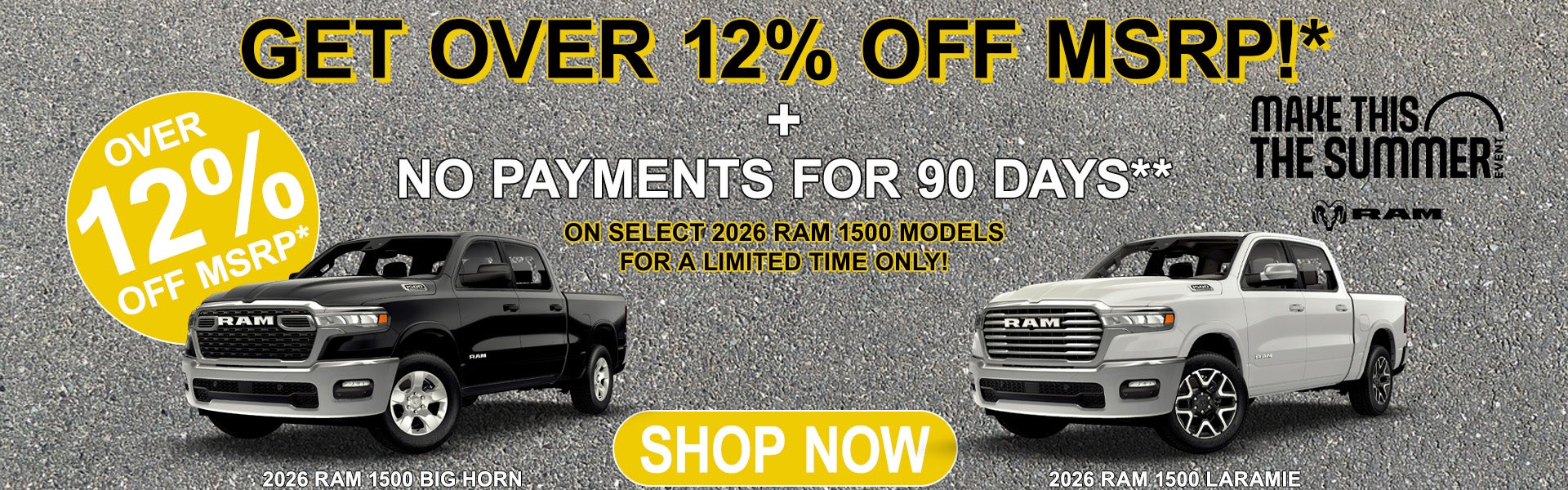 2026 Ram 1500 Big Horn Offers | 2026 Ram 1500 Laramie Offers
