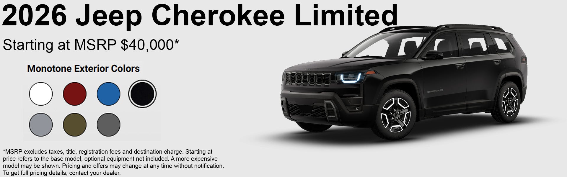 2026 Jeep Cherokee Limited Features