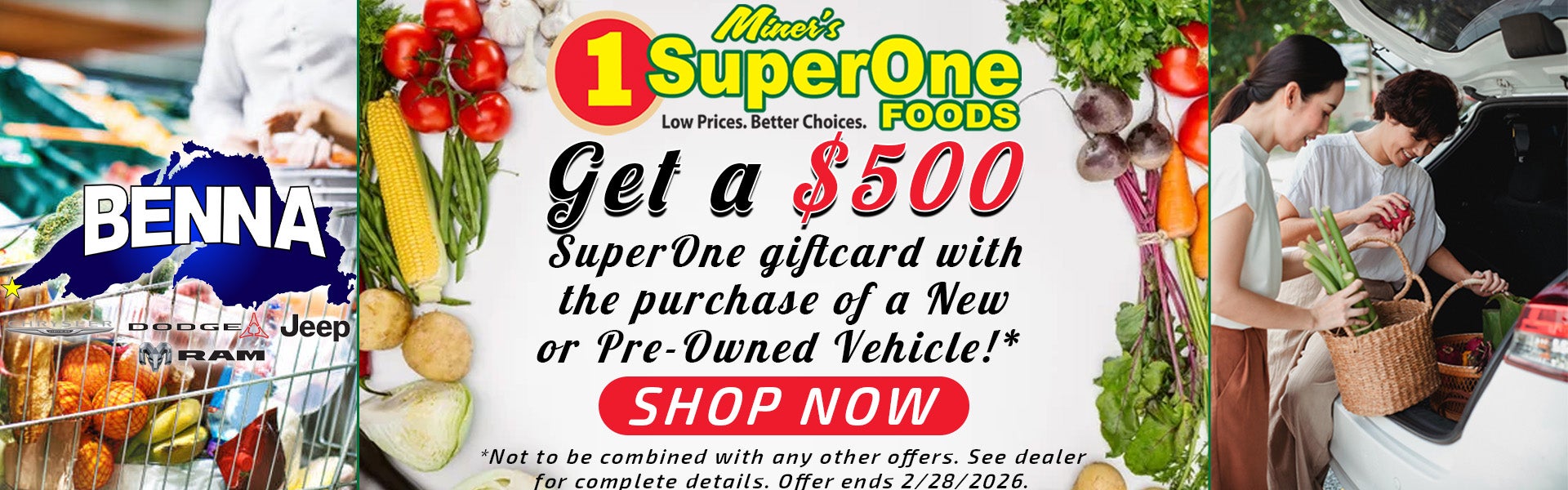 SuperOne Gift Card Promotion Benna CDJR