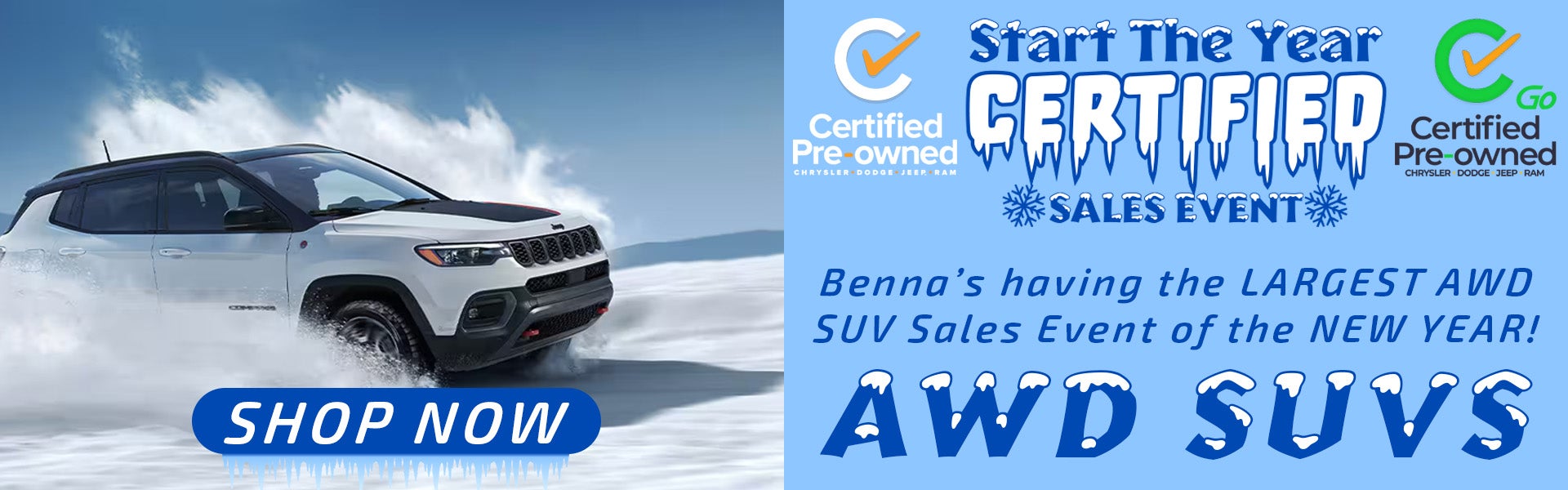 Start The Year With Certified Pre-Owned AWD SUVs