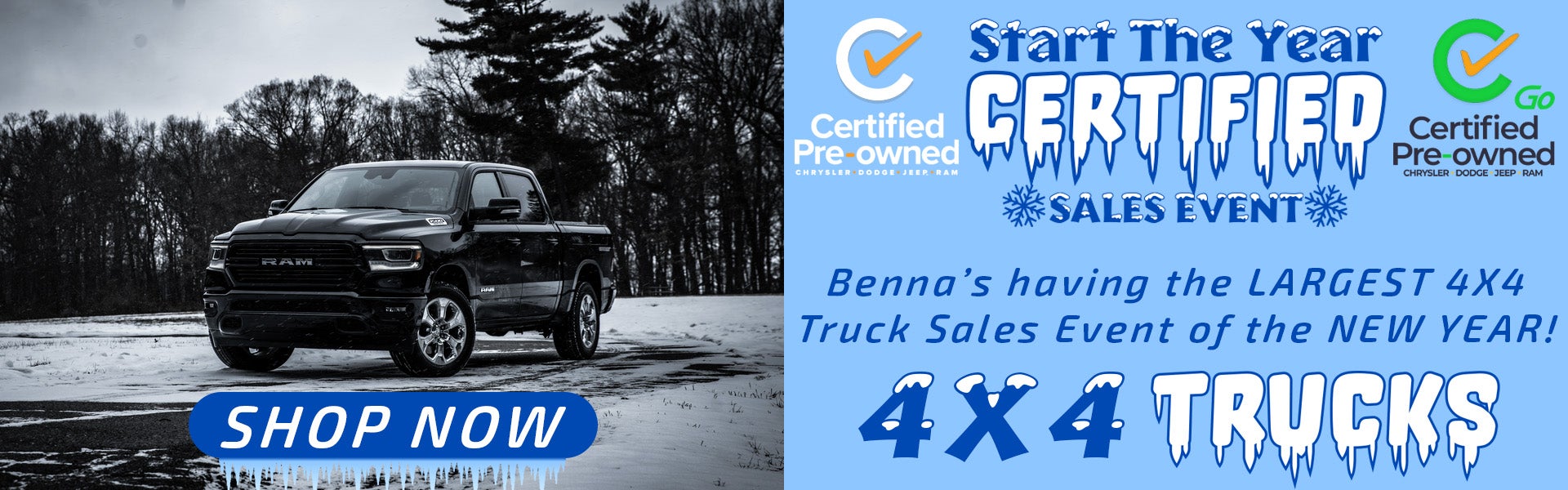 Start The Year With Certified Pre-Owned 4X4 Trucks