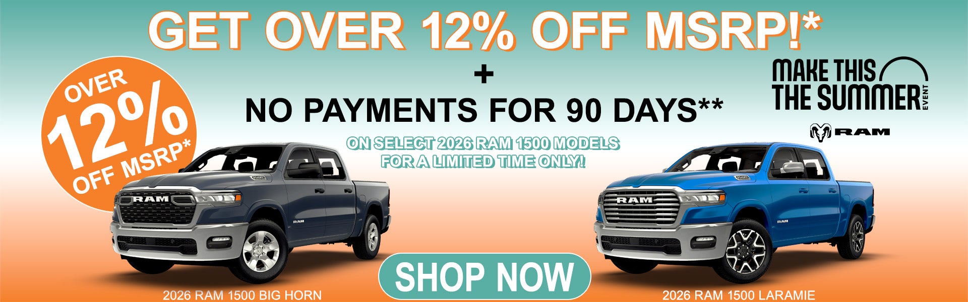 2026 Ram 1500 Big Horn & Laramie Offers