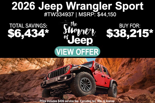 2026 Jeep Wrangler Sport
