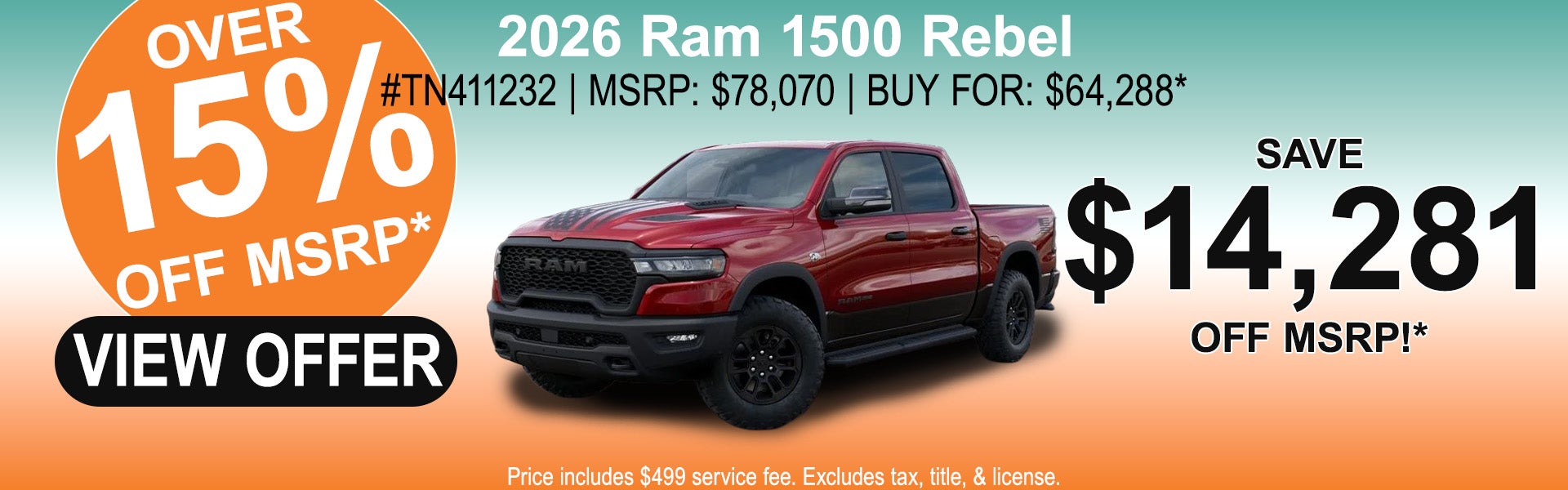 2026 Ram 1500 Rebel
