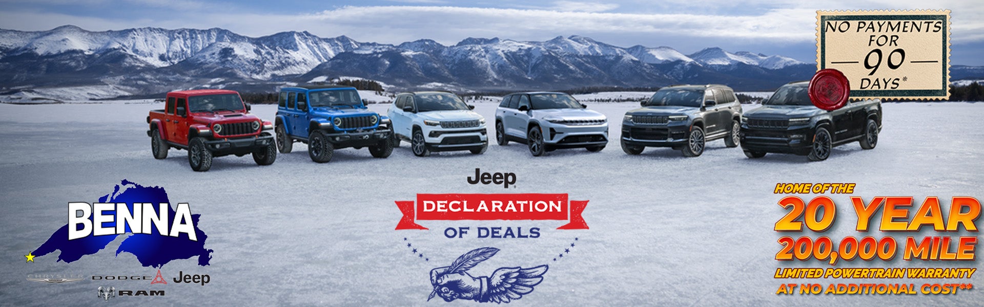 New Jeep Specials Benna CDJR