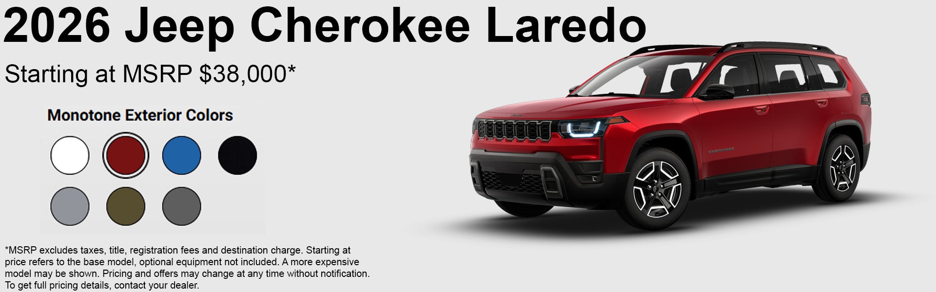 2026 Jeep Cherokee Laredo Features