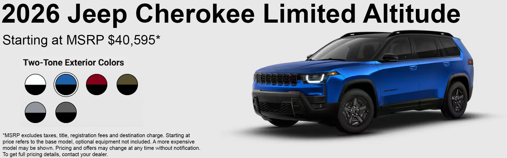 2026 Jeep Cherokee Limited Altitude Features