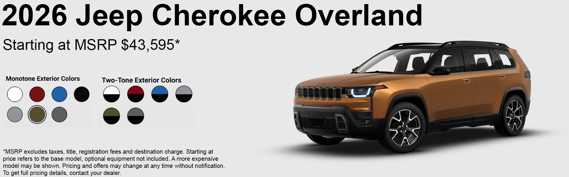 2026 Jeep Cherokee Overland Features