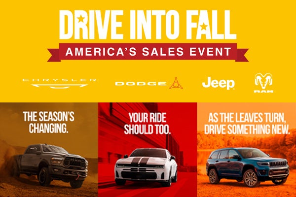 Drive Into Fall Sales Event