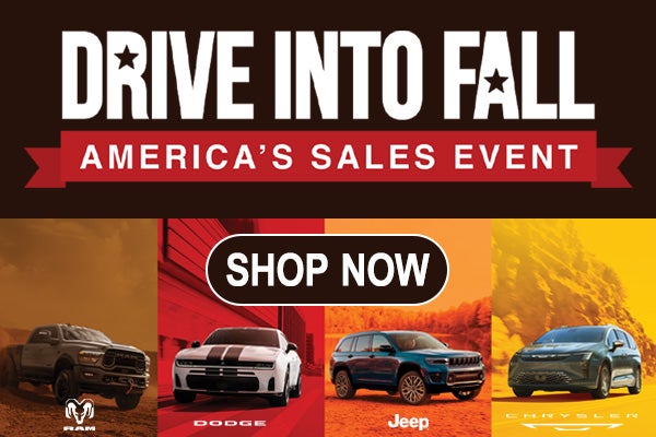 Drive Into Fall Sales Event at Benna CDJR in Superior, WI