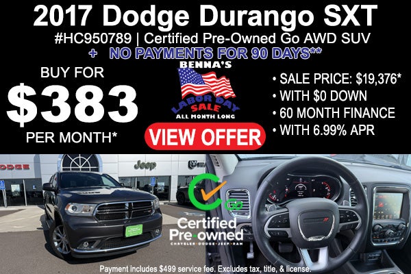 2017 Dodge Durango SXT