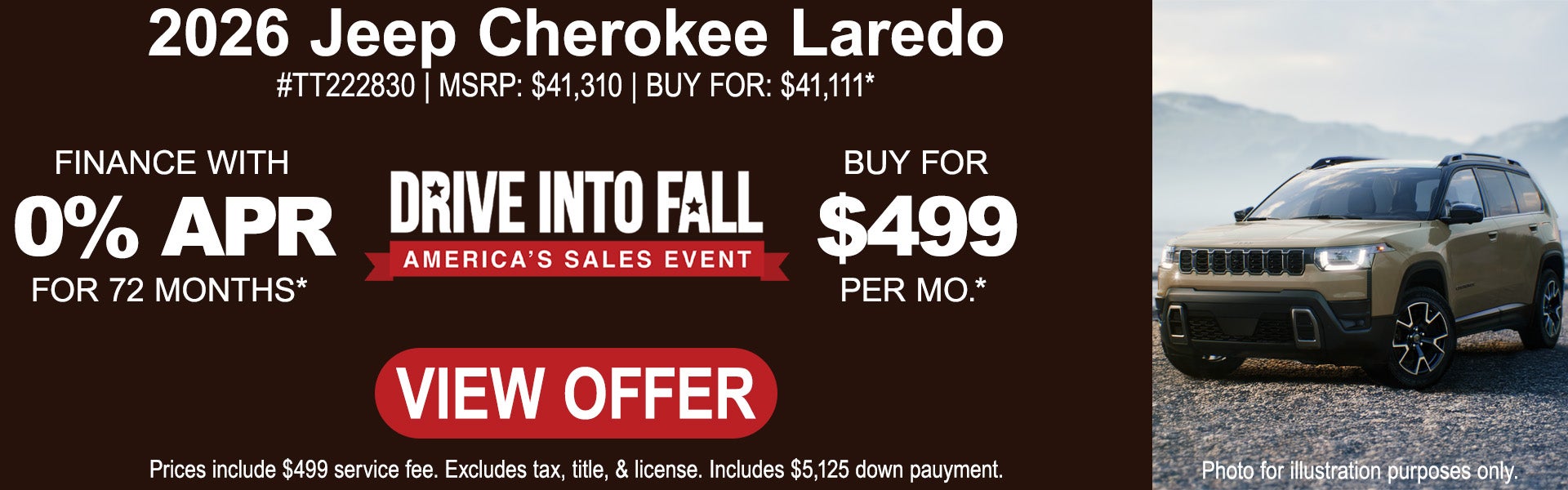 2026 Jeep Cherokee Laredo