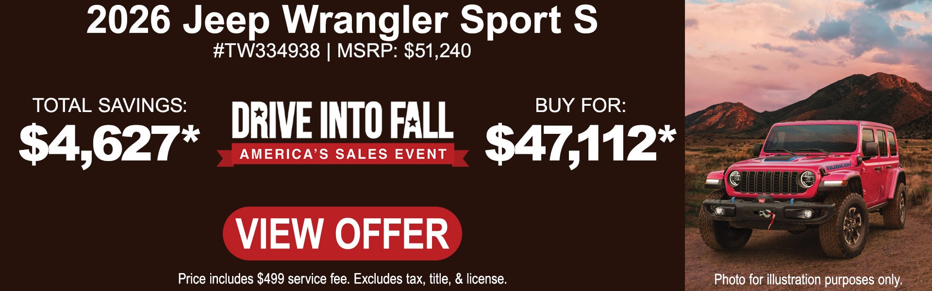 2026 Jeep Wrangler Sport S
