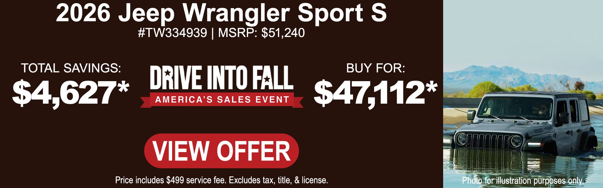 2026 Jeep Wrangler Sport S