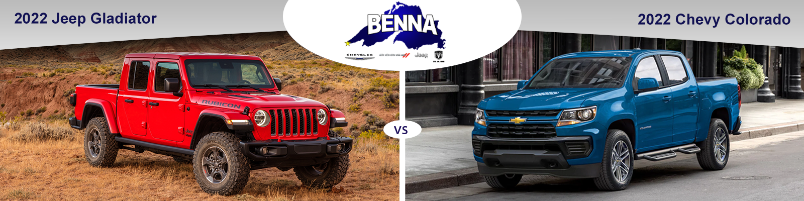 Jeep Gladiator vs Chevy Colorado