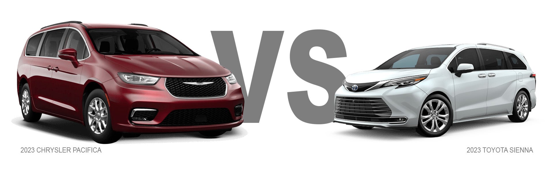 2023 Chrysler Pacifica versus Toyota Sienna