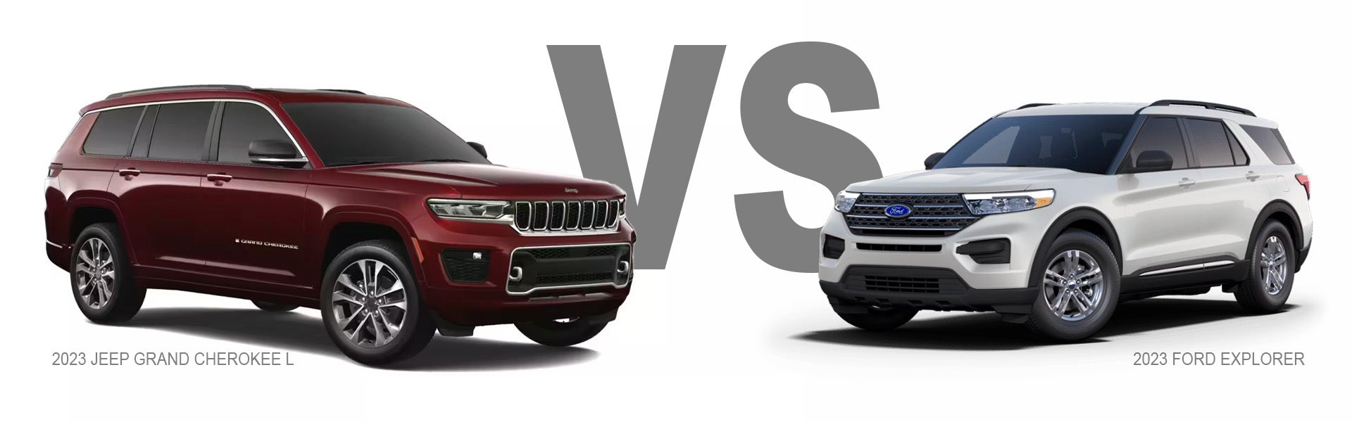 Jeep Grand Cherokee L versus Ford Explorer Full Size SUV Comparisons