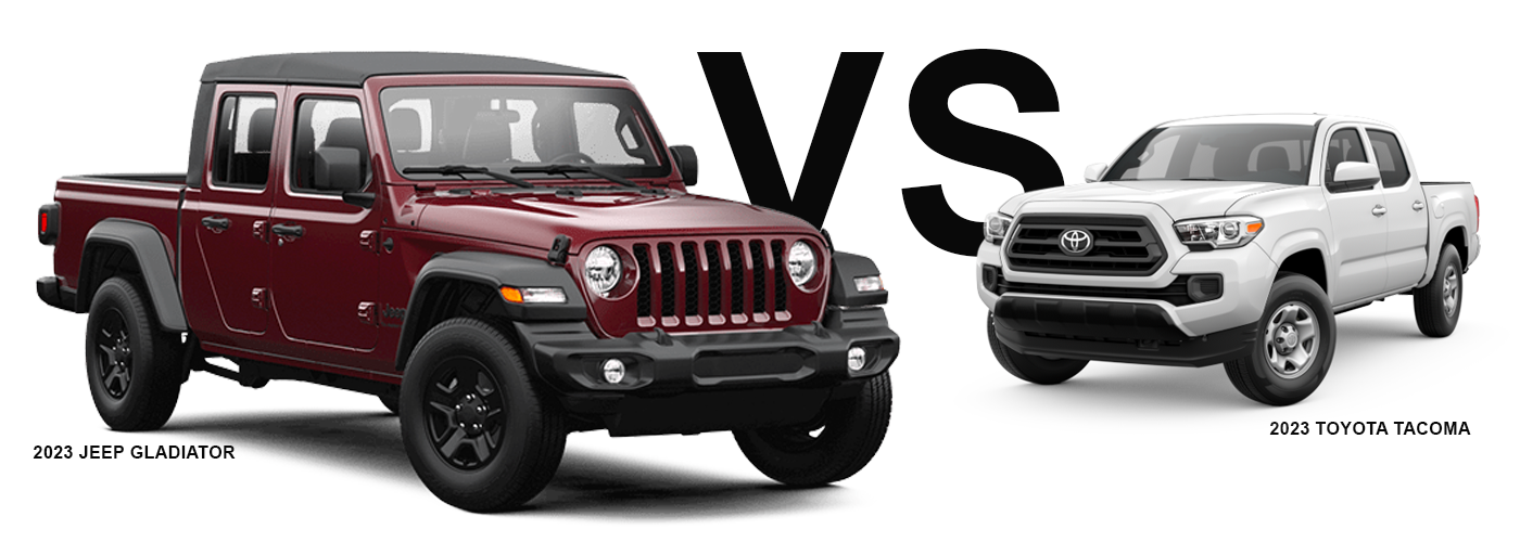 2023 Jeep Gladiator versus Toyota Tacoma