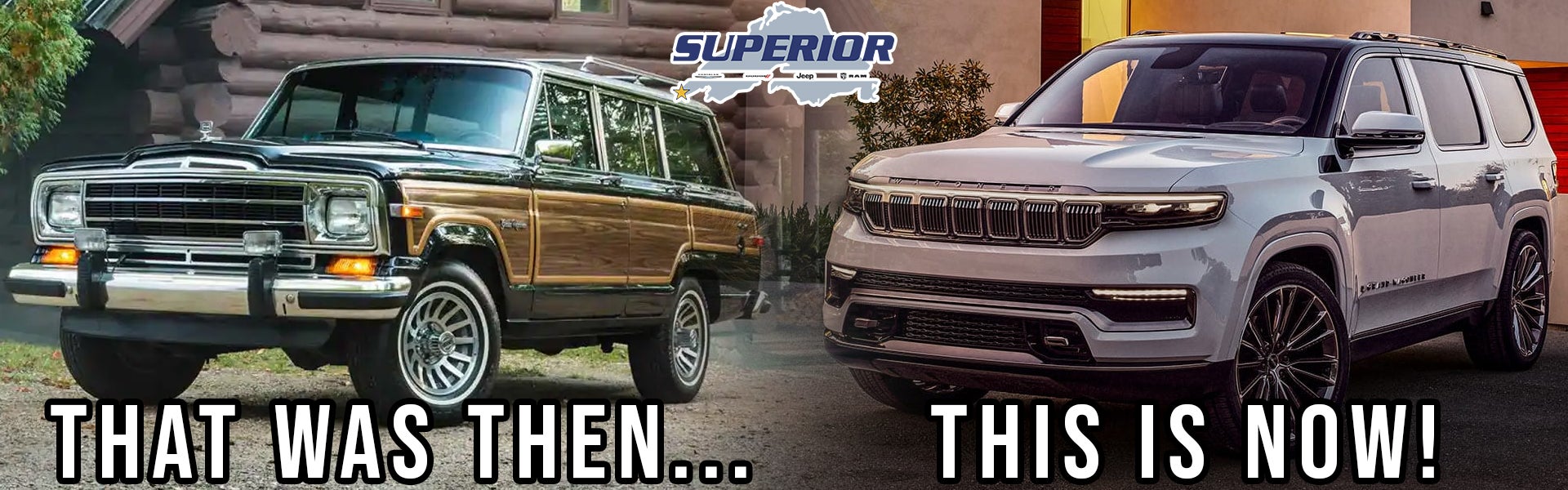 Jeep Grand Wagoneer. Then and now!