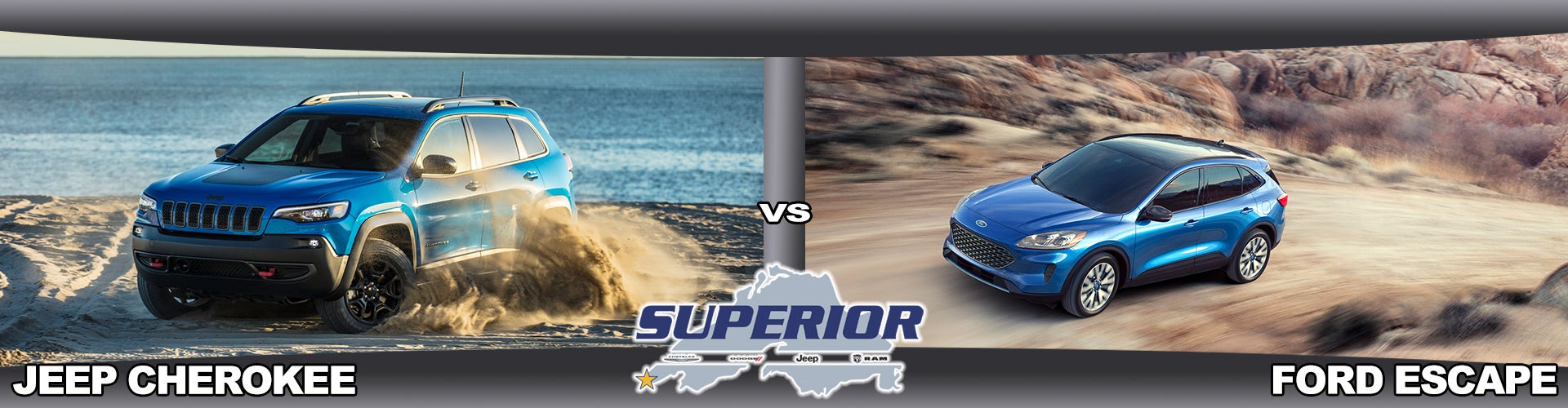 Jeep Cherokee vs Ford Escape Superior CJDR