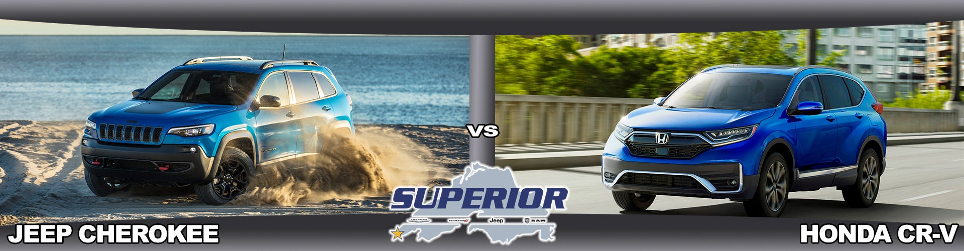 Jeep Cherokee vs Honda CR-V Superior CJDR