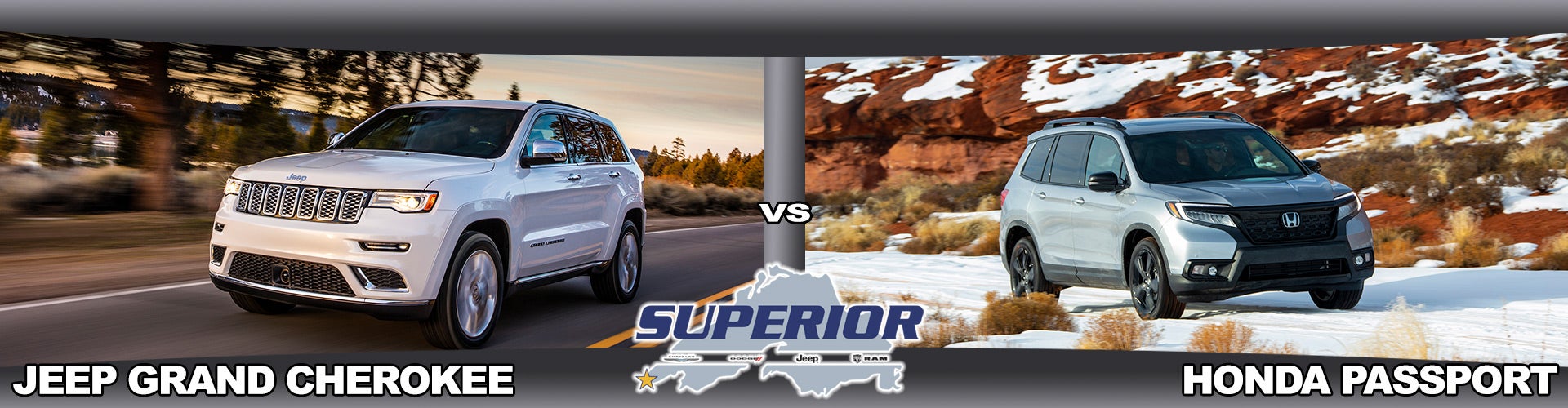 Jeep Grand Cherokee vs Honda Passport Superior CJDR