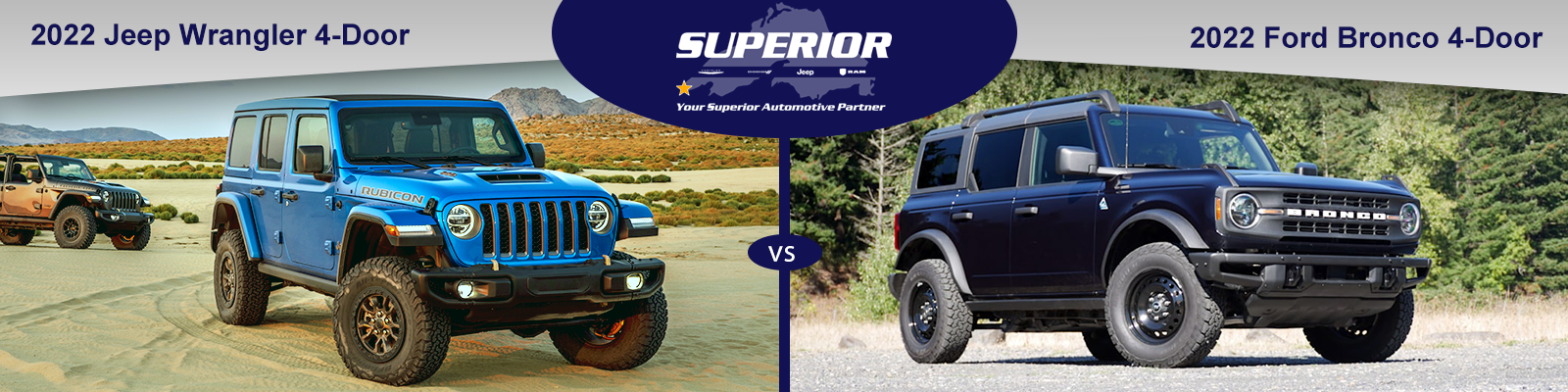 Wrangler Bronco Comparison