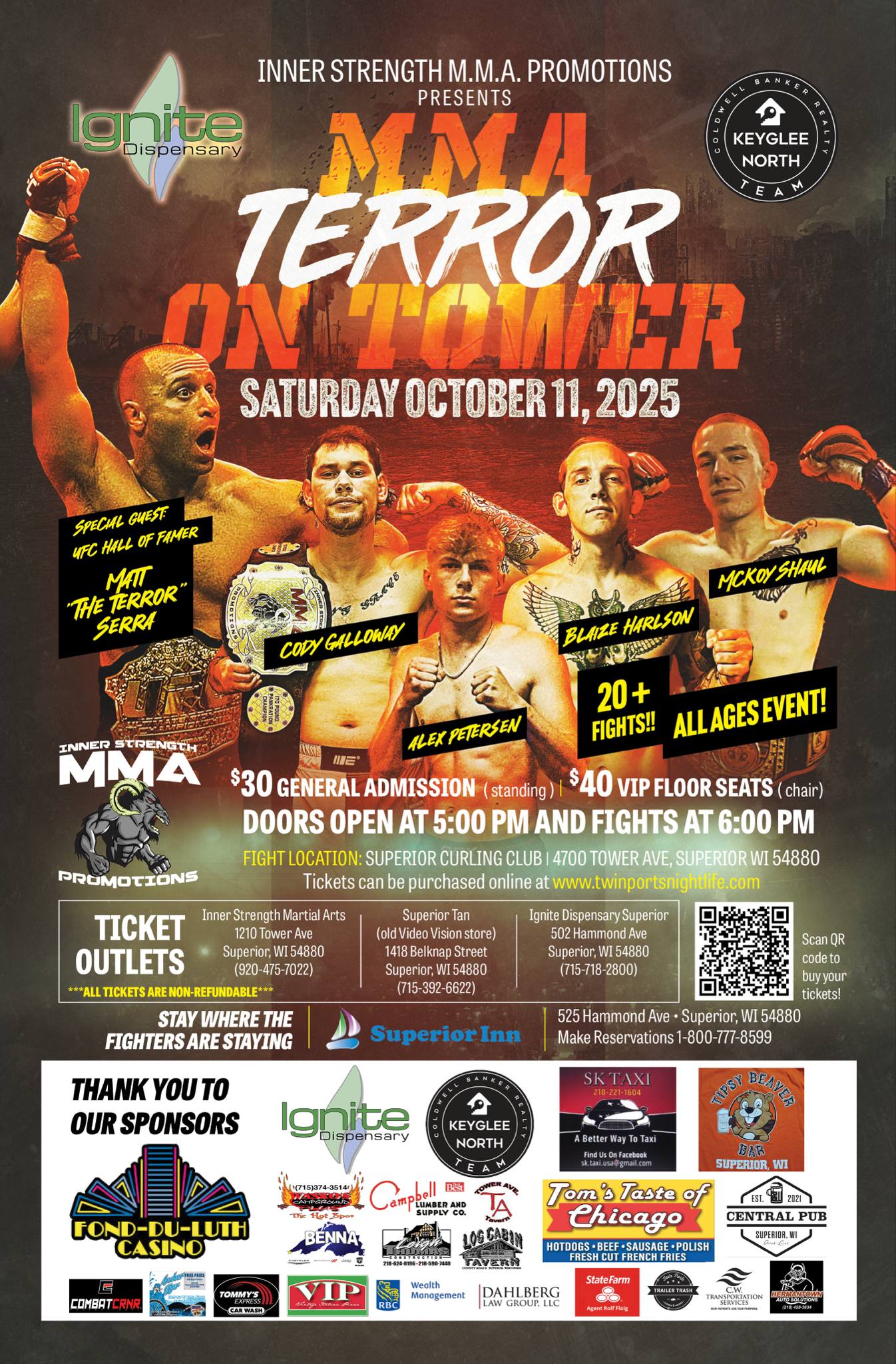 MMA Terror On Tower Superior, WI