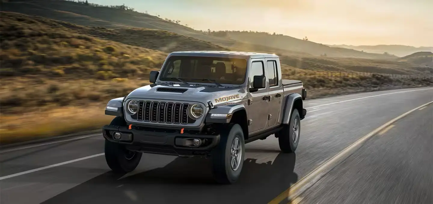 2025 Jeep Gladiator on the Road in Motion