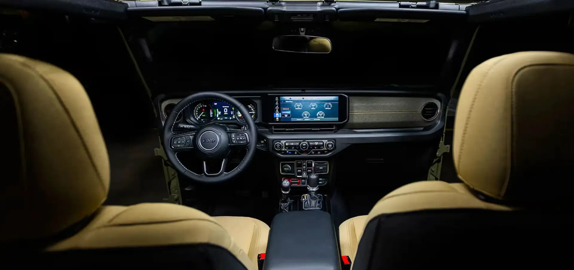 2025 Jeep Wrangler Interior View of the Front Dash