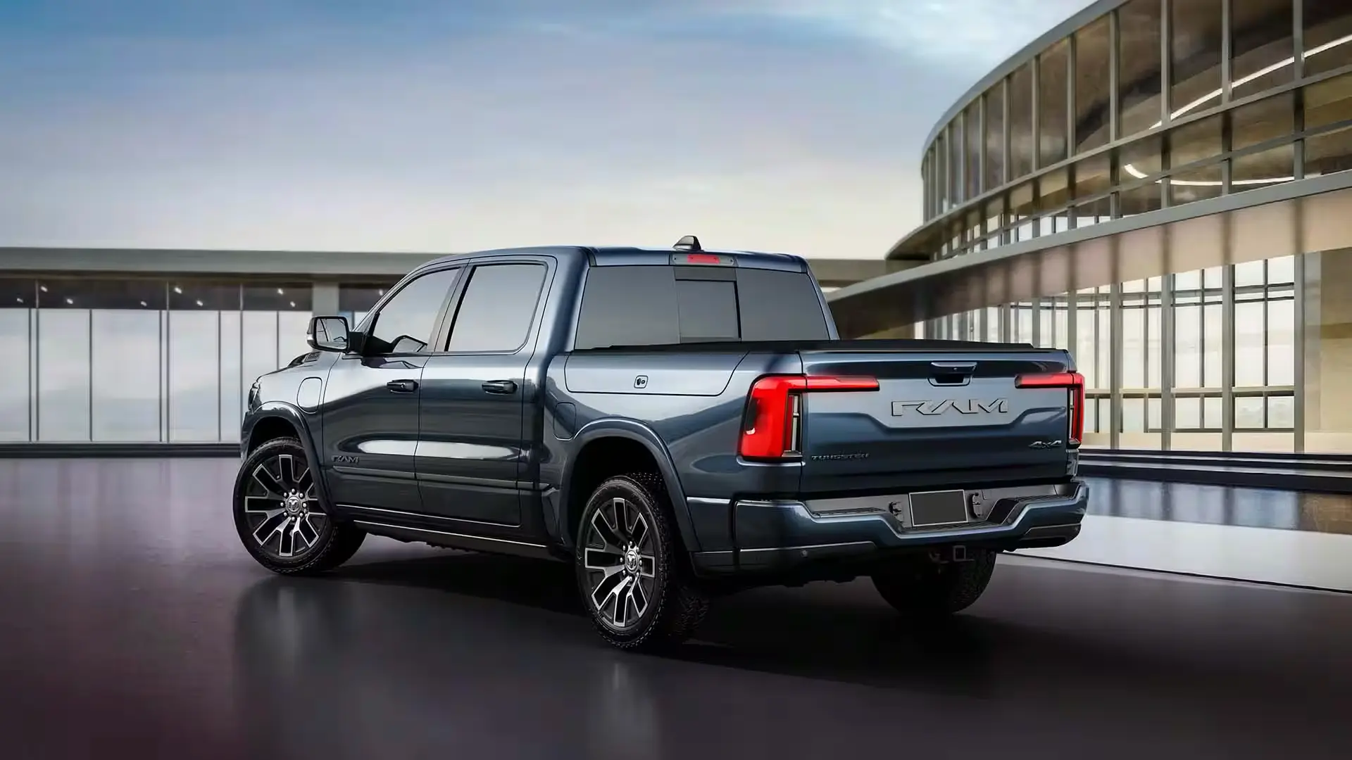 Rear View of the 2025 Ram 1500 Ramcharger