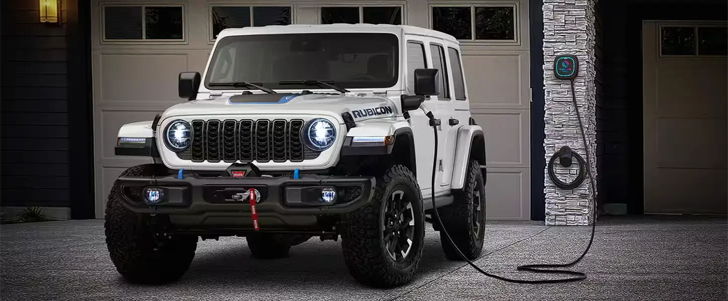 Technology and the 2025 Jeep Wrangler 4xe Charging at Home