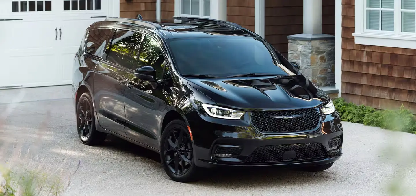 Exterior of the 2025 Chrysler Pacifica Parked at Home in the Driveway
